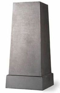 Faux Lead Finish Square Fiberglass Pedestal